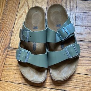 Birkenstock leather slides
